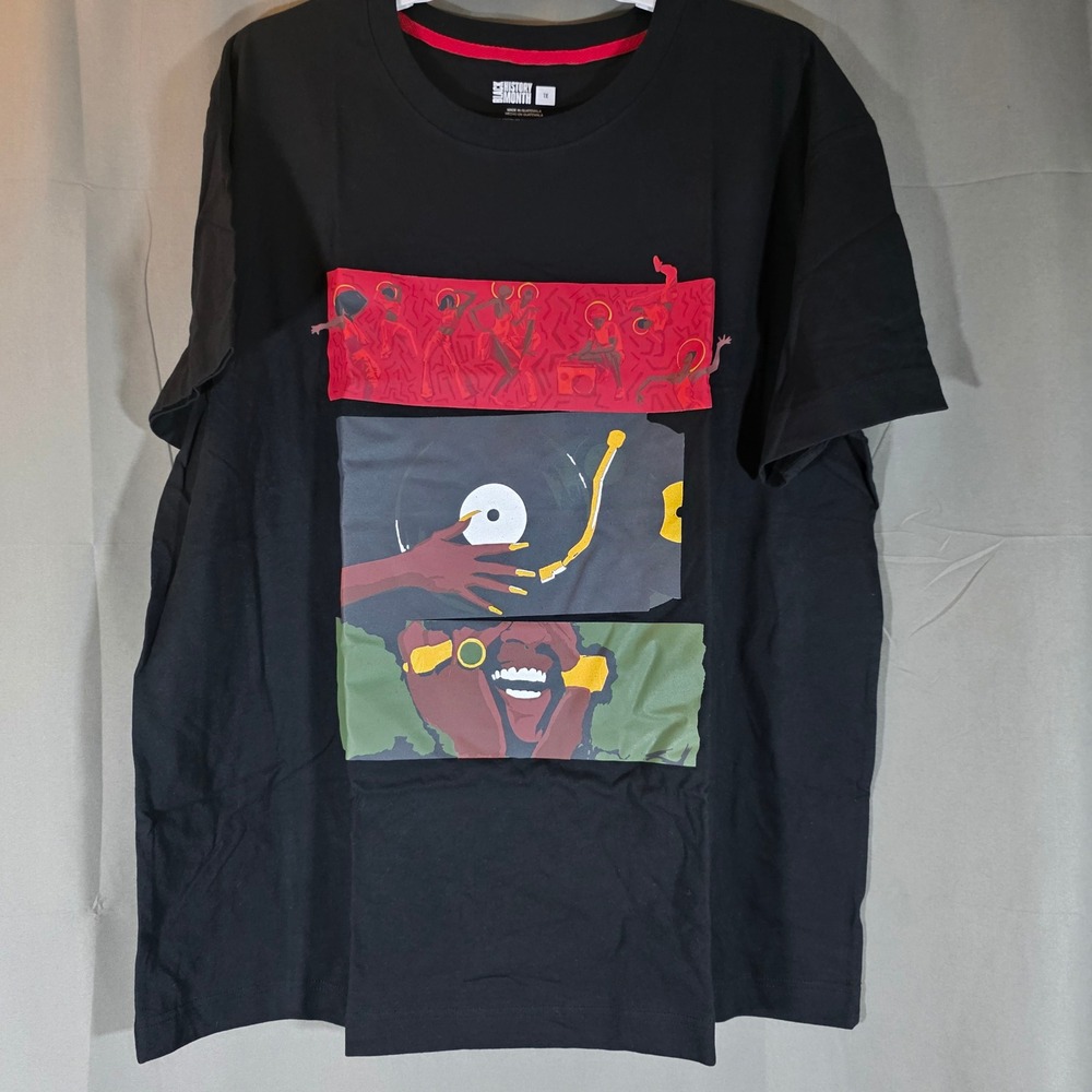 Black History Month HBCU Design Challenge Nat Graphic Tee Black 1X‎ NEW